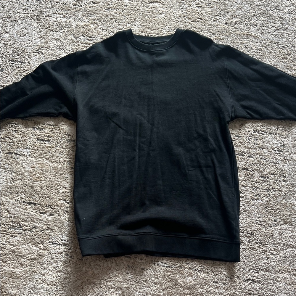 Black Crewneck Sweatshirt dress